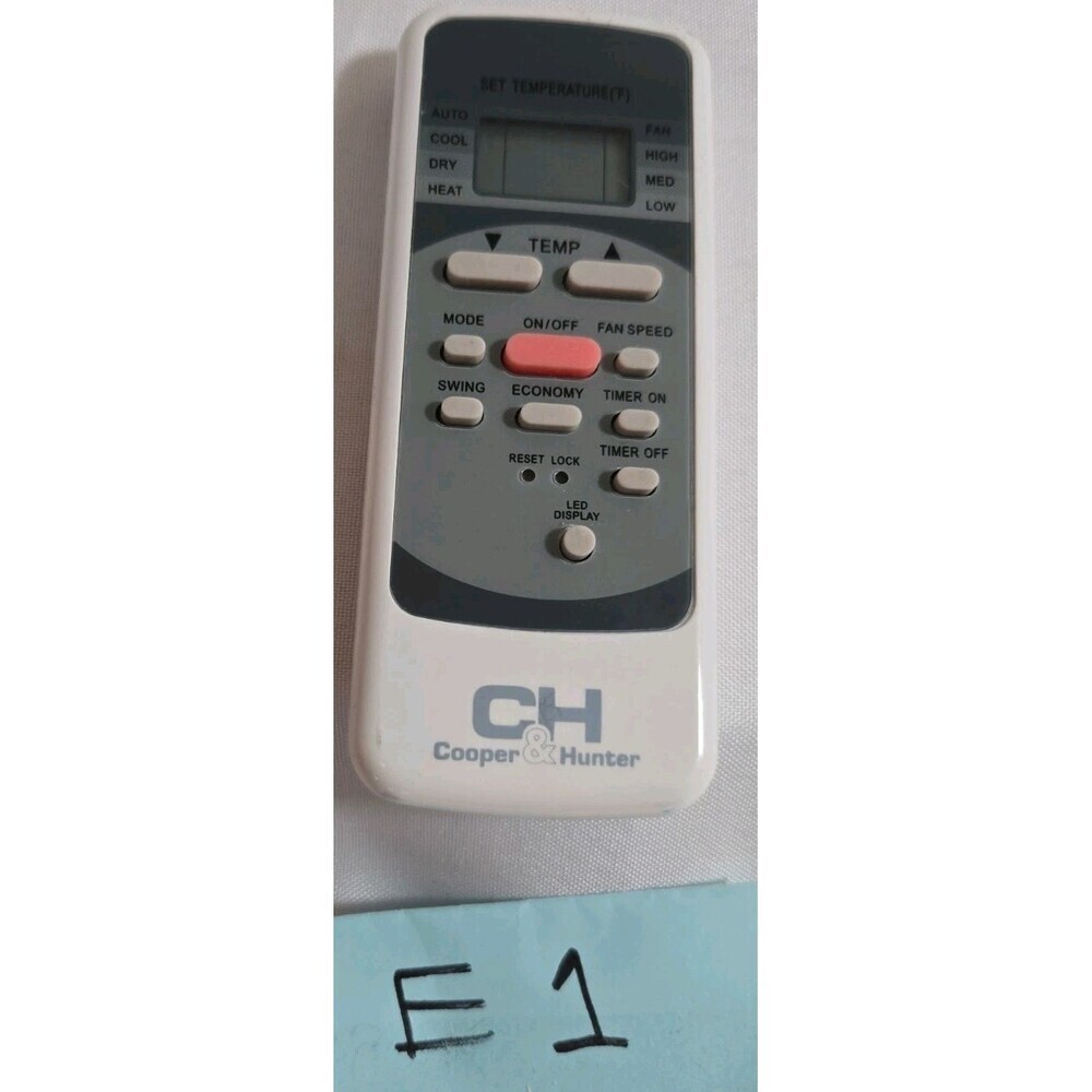 Cooper and Hunter Remote Control for Air Conditioner RG51B(1)/EU1